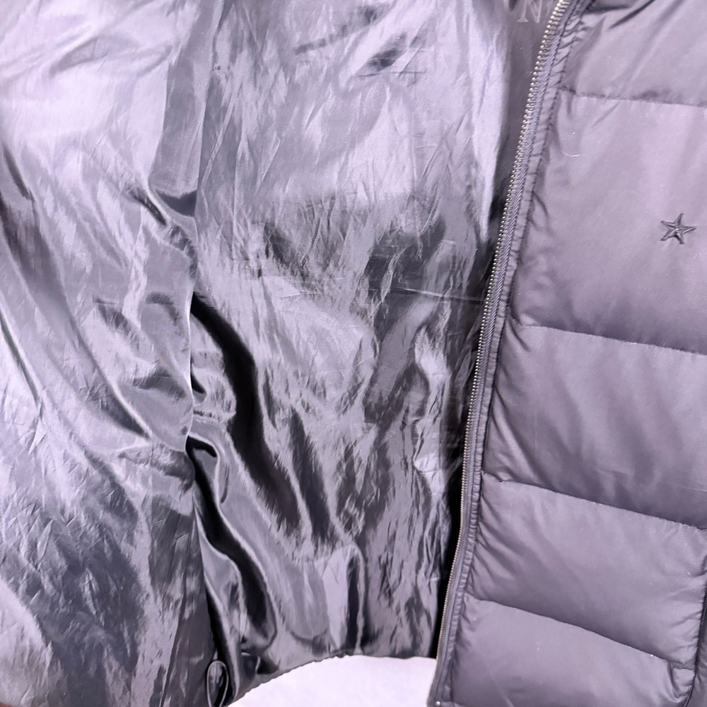 VTG Y2K Old Navy Down Puffer Jacket Mens Large Star Quilted Gorpcore Grunge - Picture 5 of 13